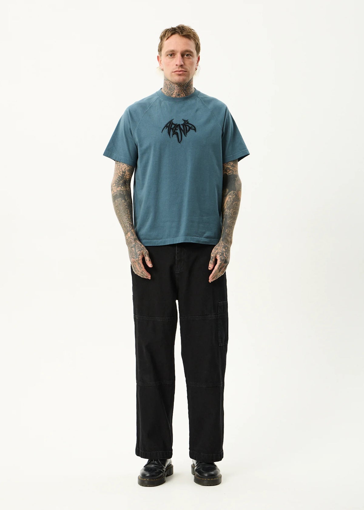 Bats Recycled Raglan Boxy Fit Tee - Fuel