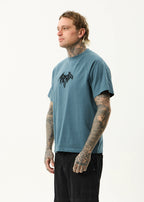Bats Recycled Raglan Boxy Fit Tee - Fuel