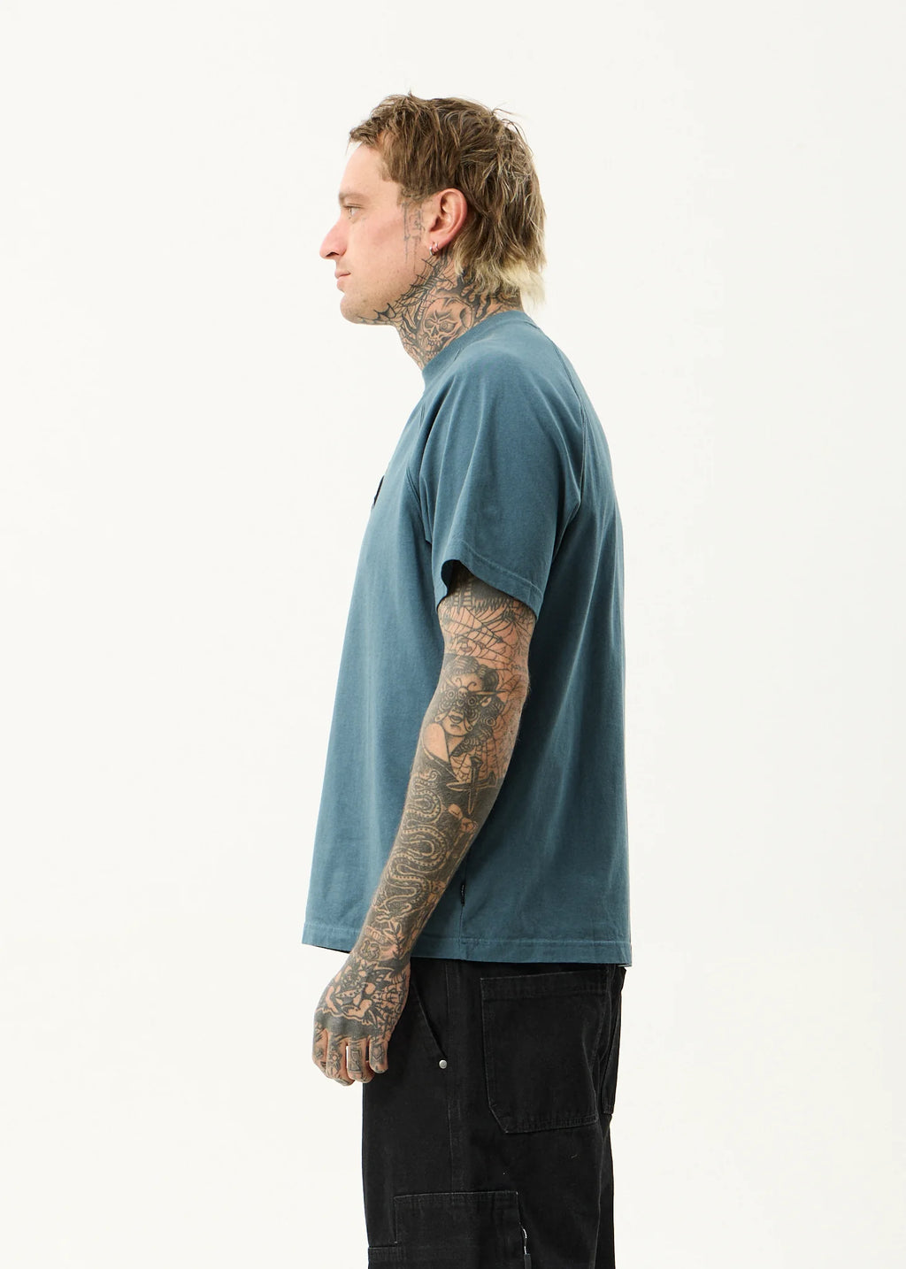 Bats Recycled Raglan Boxy Fit Tee - Fuel