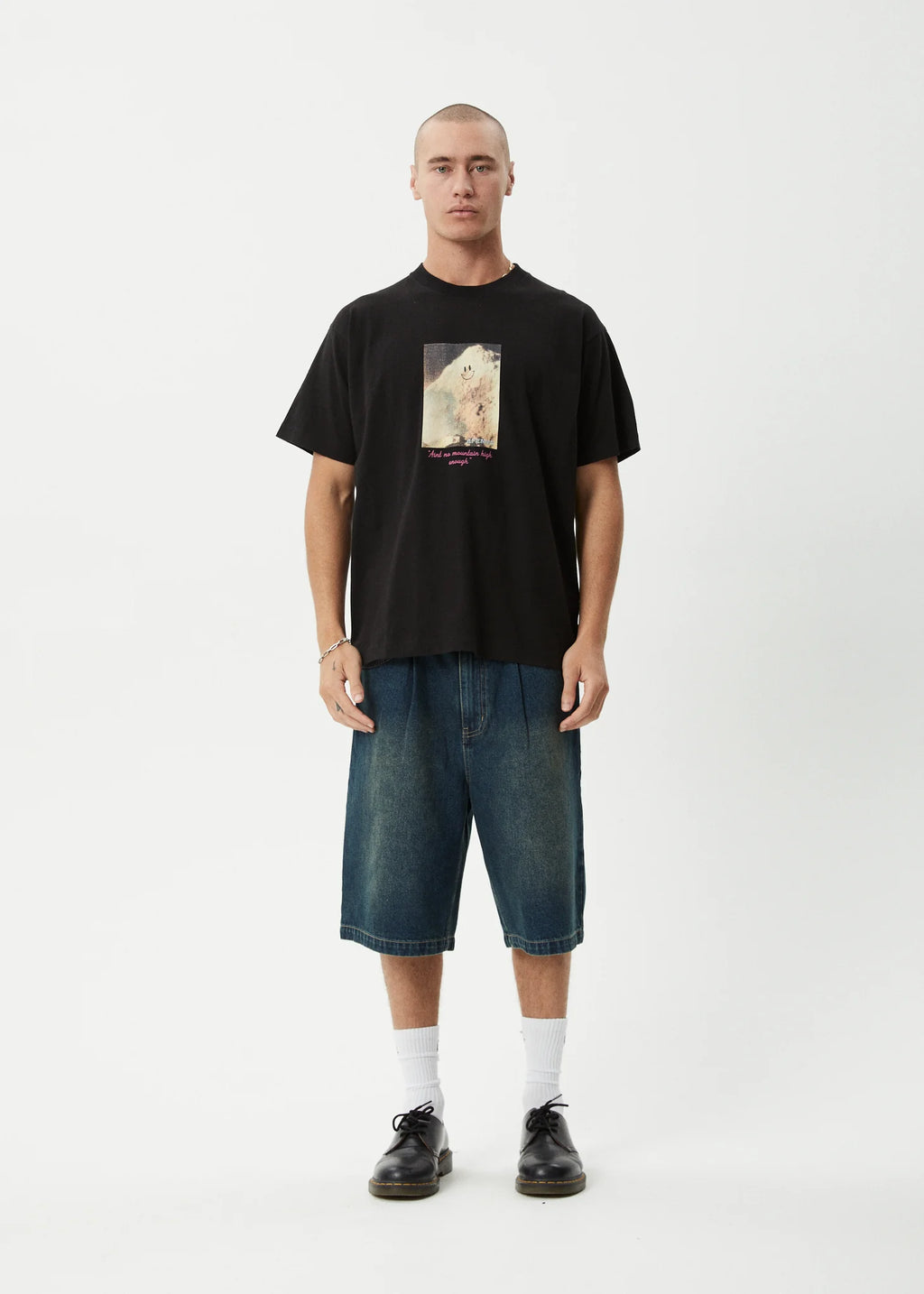 Too High Recycled HW Boxy Fit Tee - Black