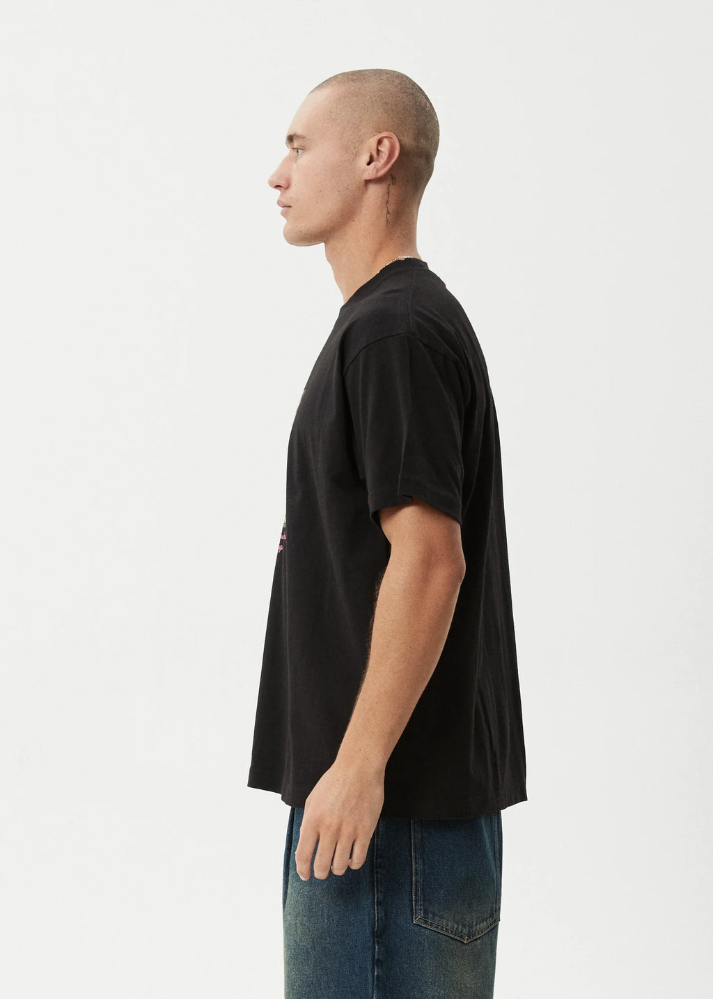 Too High Recycled HW Boxy Fit Tee - Black