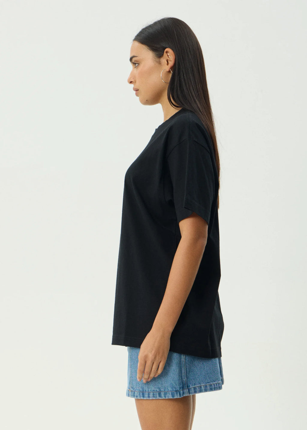 Too High Recycled HW Boxy Fit Tee - Black