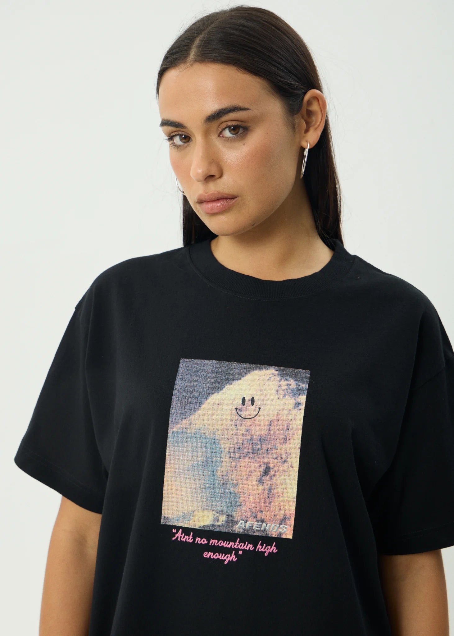 Too High Recycled HW Boxy Fit Tee - Black