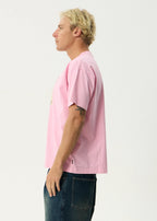 Too High Recycled HW Boxy Fit Tee - Vintage Pink