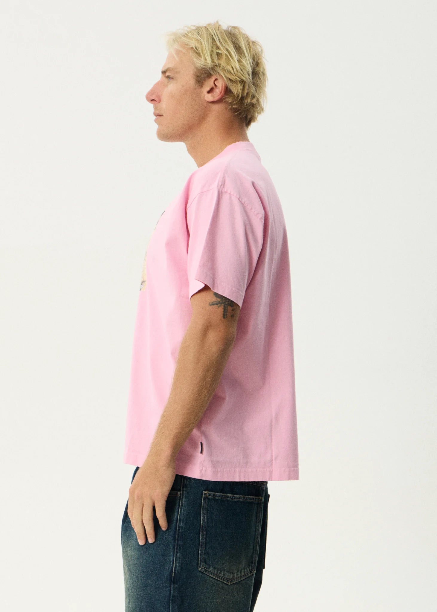 Too High Recycled HW Boxy Fit Tee - Vintage Pink