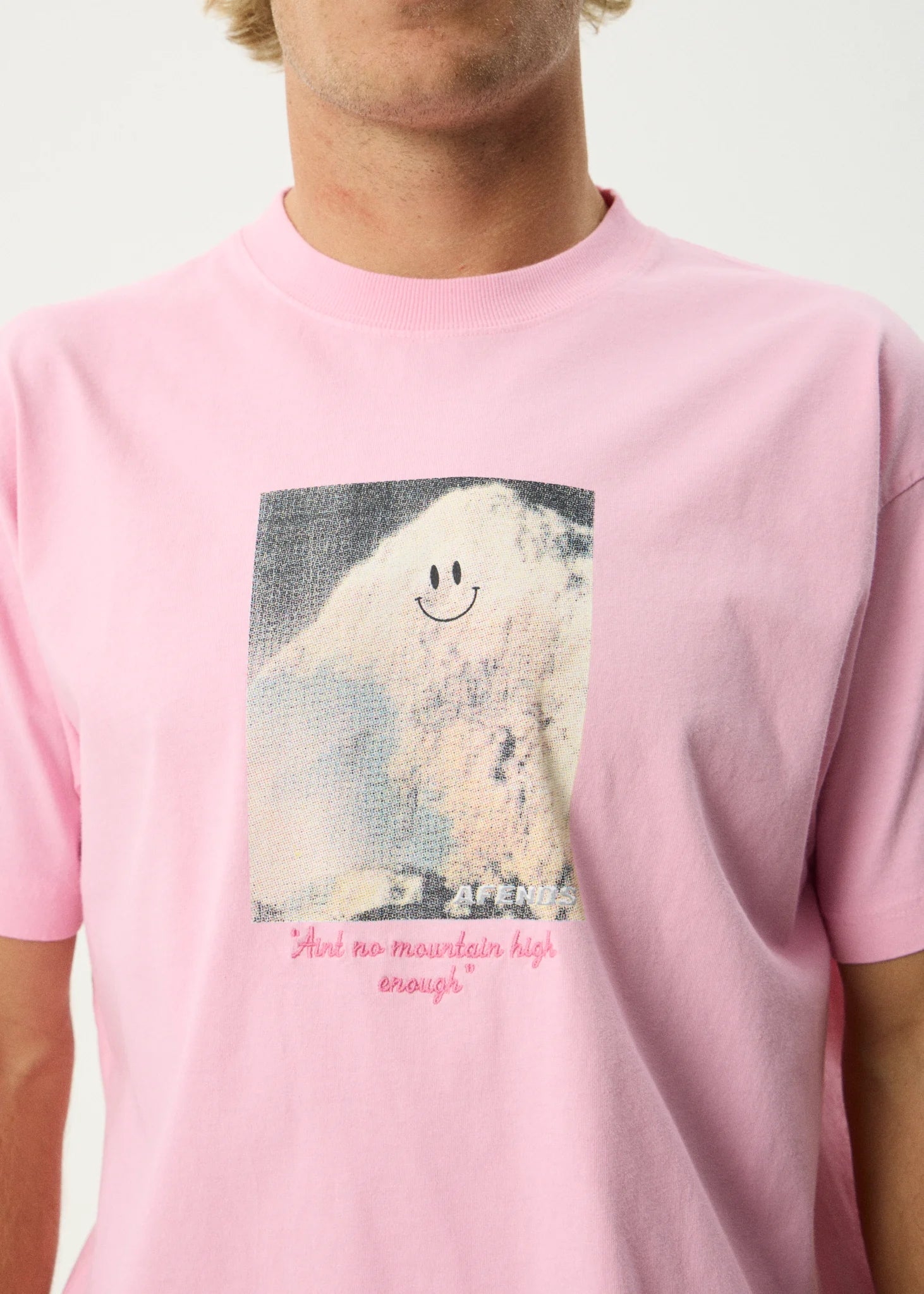 Too High Recycled HW Boxy Fit Tee - Vintage Pink