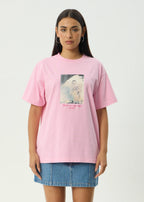 Too High Recycled HW Boxy Fit Tee - Vintage Pink