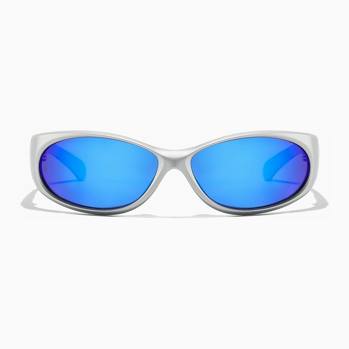 Ritual Vision Demon Speed Sunglasses - Velocity 21 Matte Chrome + Blue Reflective Polarised