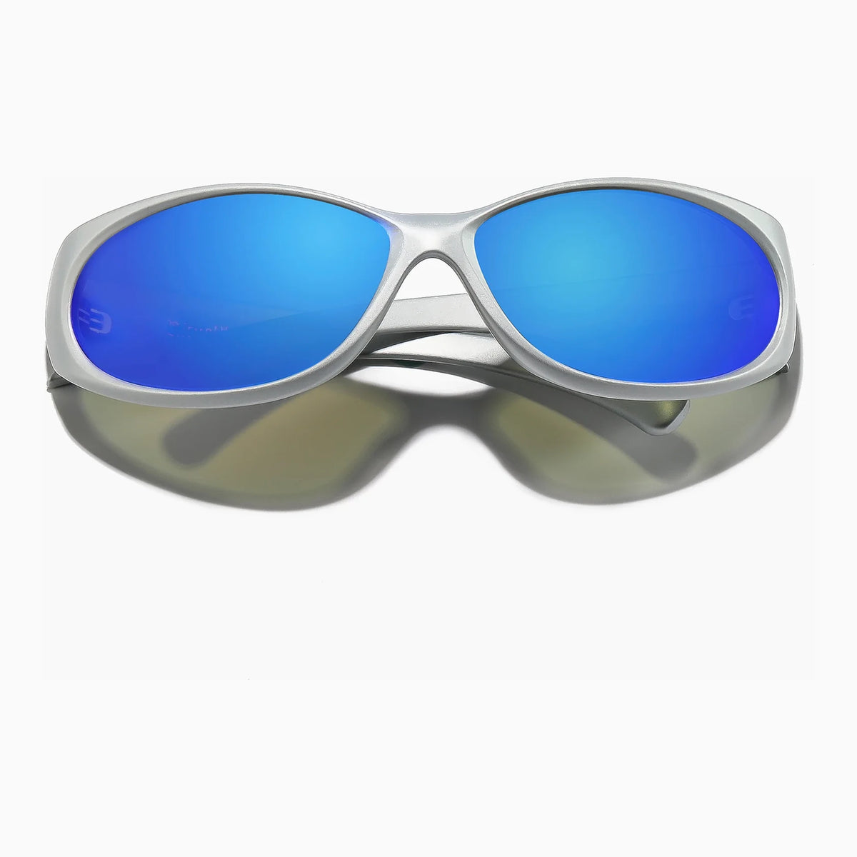 Ritual Vision Demon Speed Sunglasses - Velocity 21 Matte Chrome + Blue Reflective Polarised