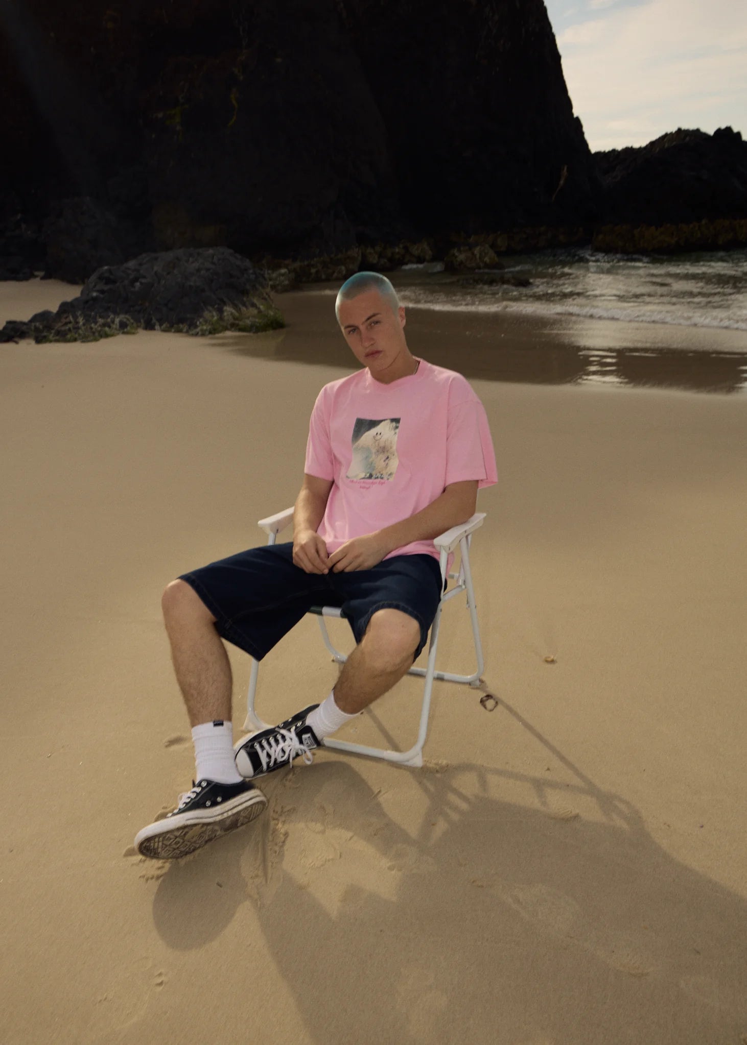 Too High Recycled HW Boxy Fit Tee - Vintage Pink