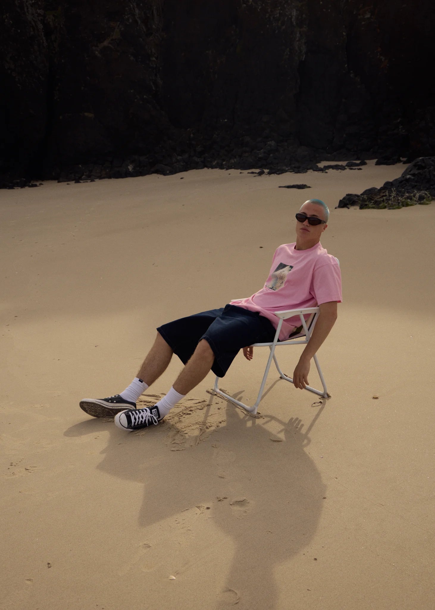 Too High Recycled HW Boxy Fit Tee - Vintage Pink