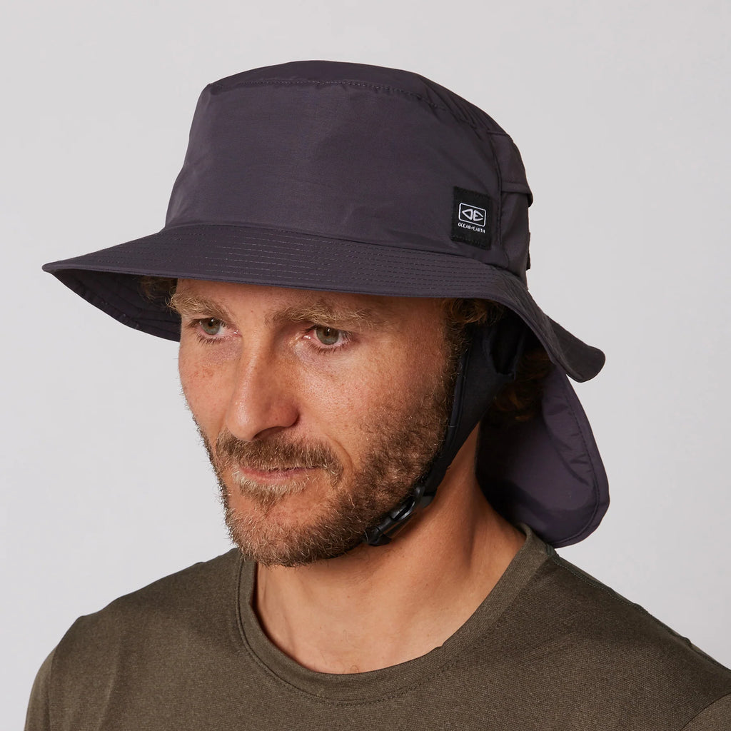 Indo Stiff Peak Surf Hat - Charcoal