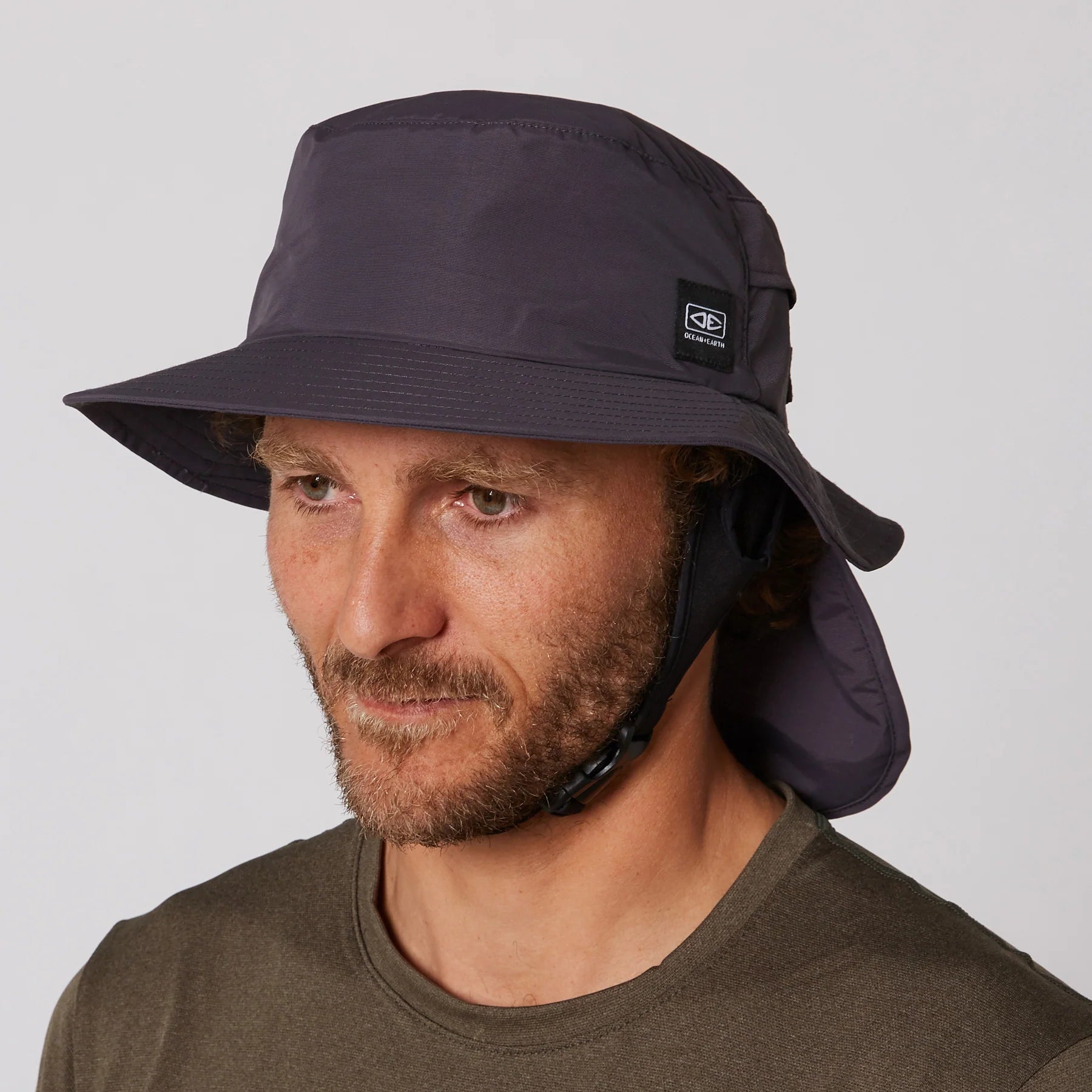 Indo Stiff Peak Surf Hat - Charcoal