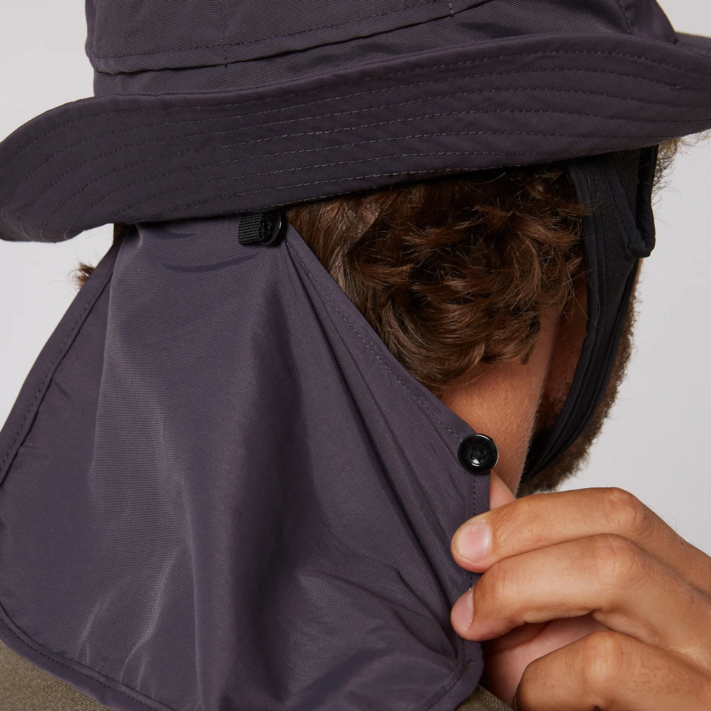 Indo Stiff Peak Surf Hat - Charcoal