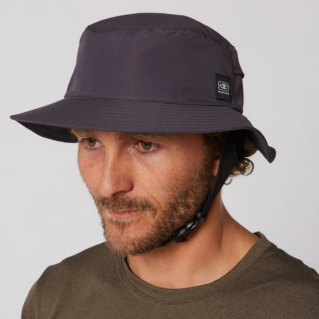 Indo Stiff Peak Surf Hat - Charcoal
