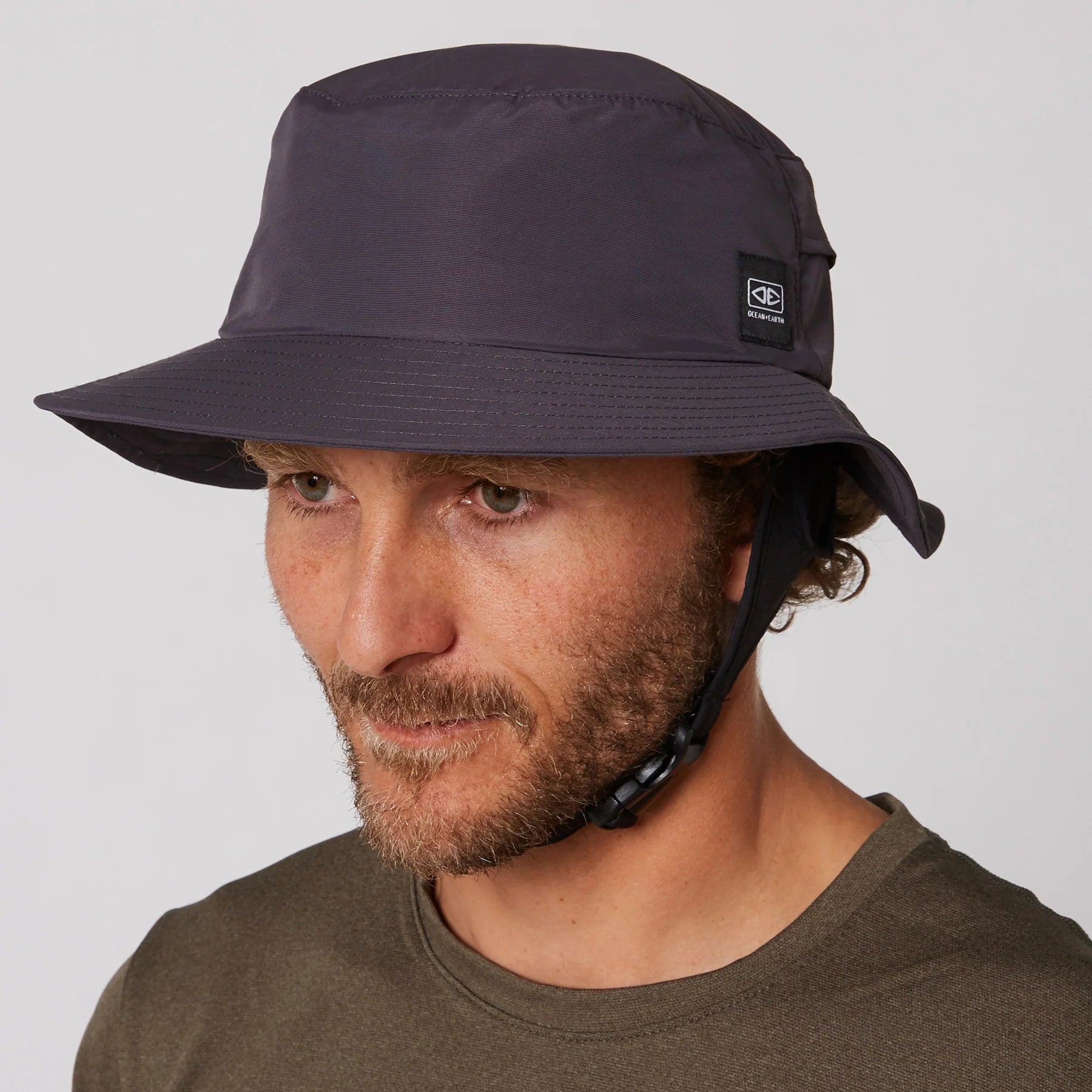 Indo Stiff Peak Surf Hat - Charcoal