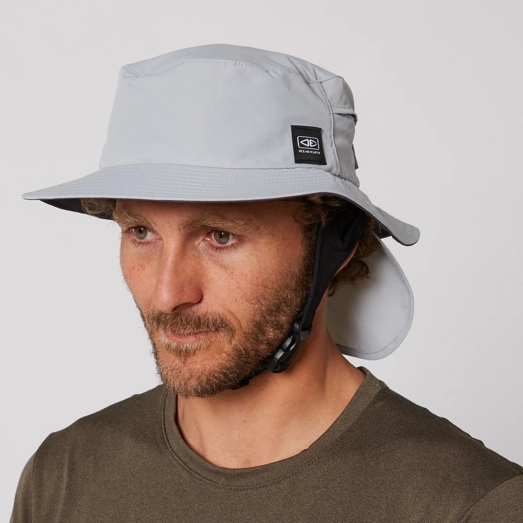 Indo Stiff Peak Surf Hat - Grey