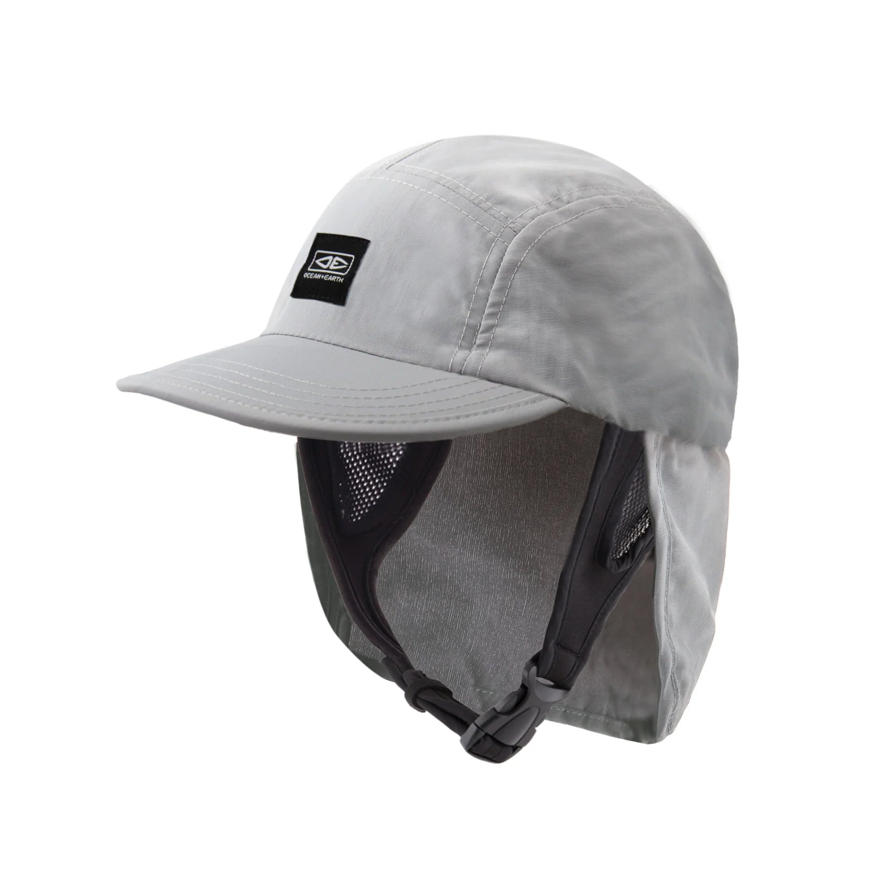 Indo 5 Panel Legionnaire Surf Cap - Grey