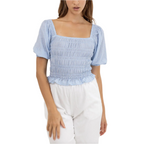 Rhythm - Maisy Check Smocked Top - Velocity 21