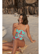 Rhythm - Inferna Floral Scrunched Side One Piece - Velocity 21