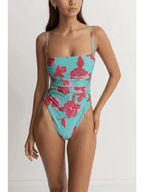 Rhythm - Inferna Floral Scrunched Side One Piece - Velocity 21