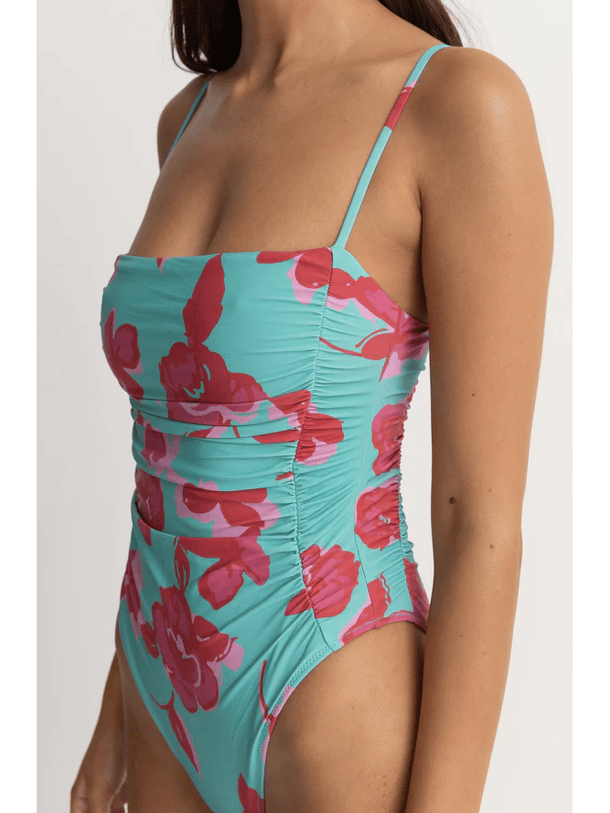 Rhythm - Inferna Floral Scrunched Side One Piece - Velocity 21