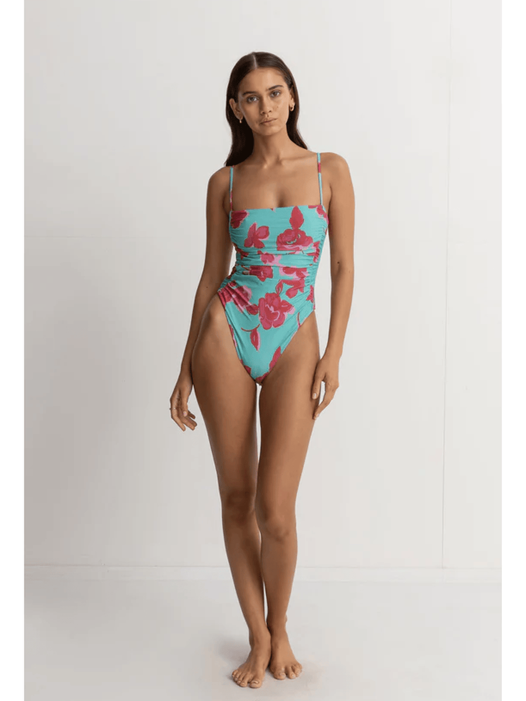 Rhythm - Inferna Floral Scrunched Side One Piece - Velocity 21