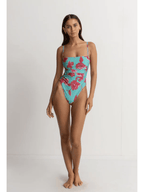 Rhythm - Inferna Floral Scrunched Side One Piece - Velocity 21