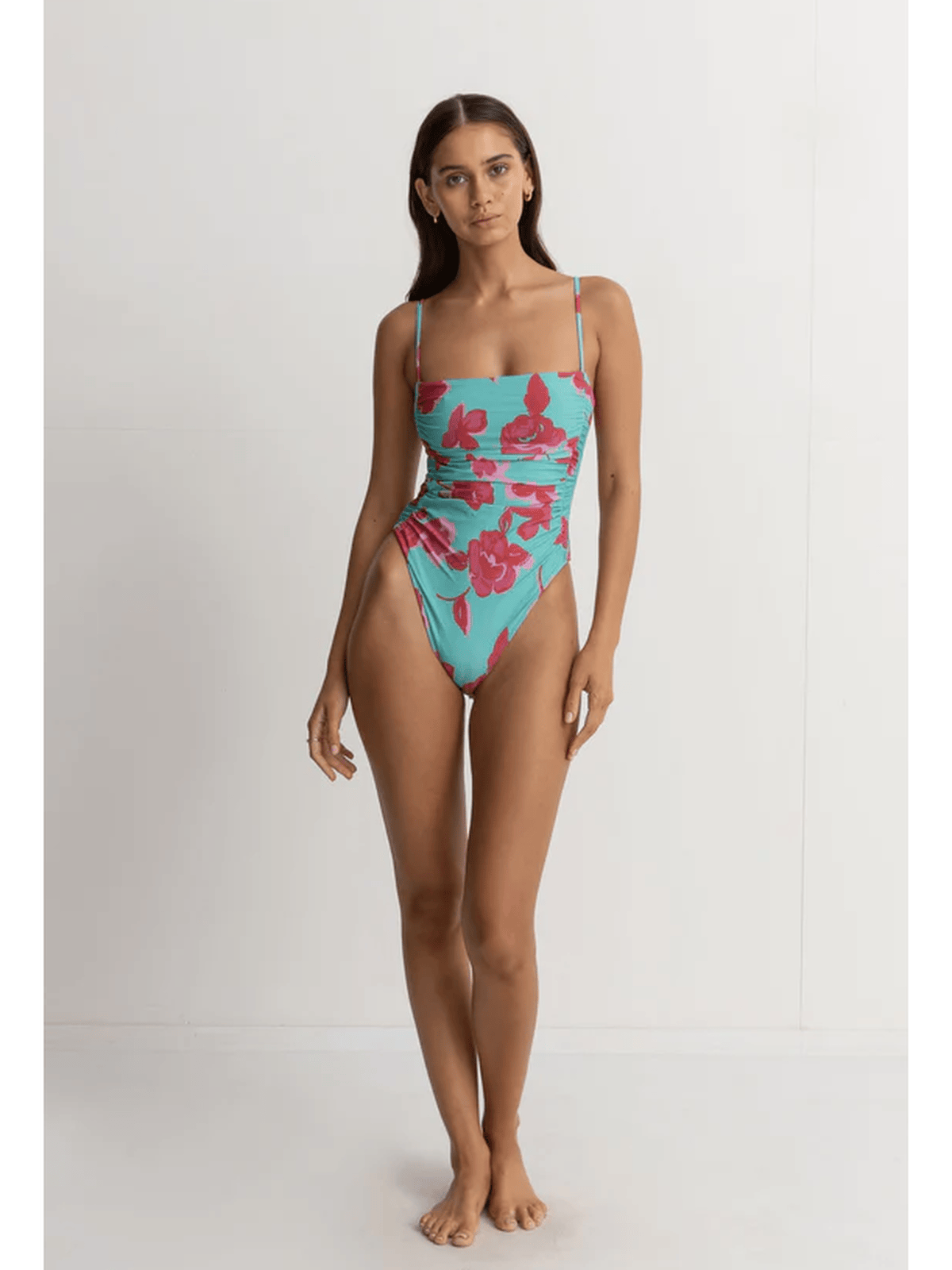 Rhythm - Inferna Floral Scrunched Side One Piece - Velocity 21
