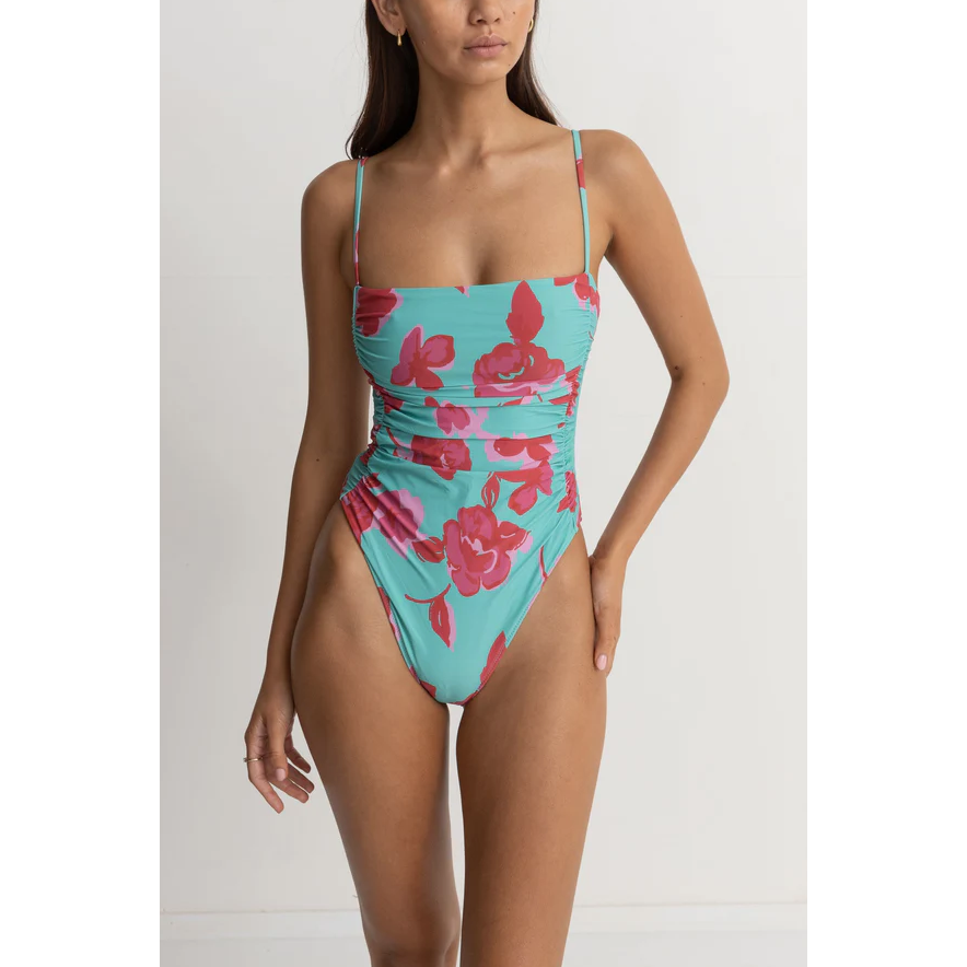 Rhythm - Inferna Floral Scrunched Side One Piece - Velocity 21