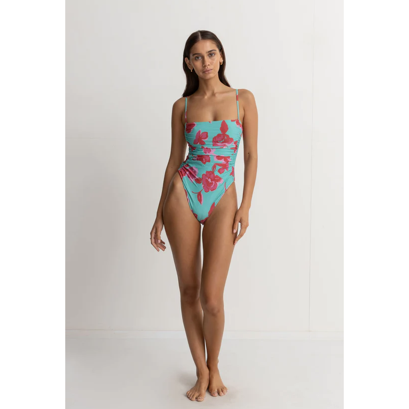 Rhythm - Inferna Floral Scrunched Side One Piece - Velocity 21