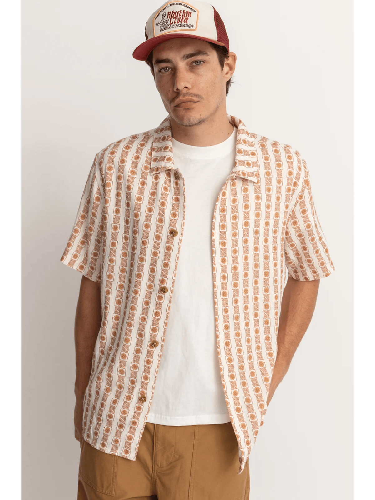 Stussy - Tile Stripe SS Shirt - Velocity 21