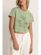Rhythm - Island Hour Vintage Crop Crew Tee - Velocity 21