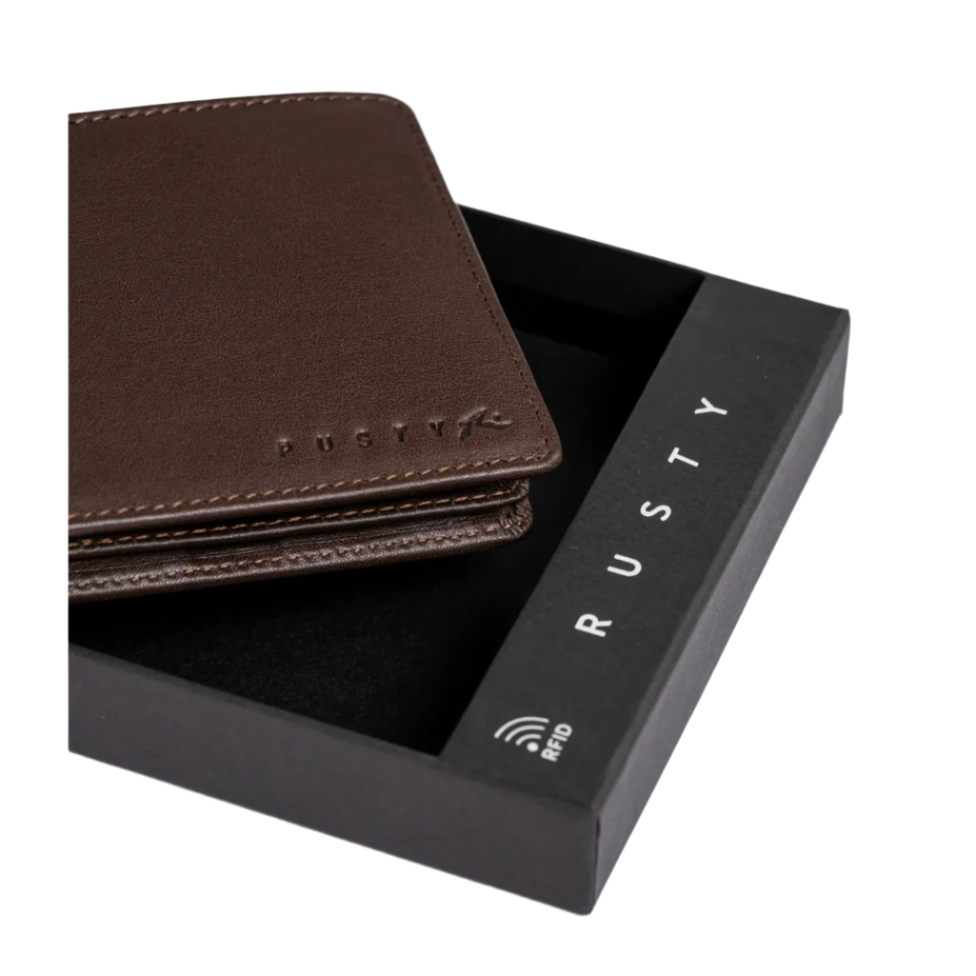 Rusty - High River 2 Leather Wallet - Dark Coffee - Velocity 21