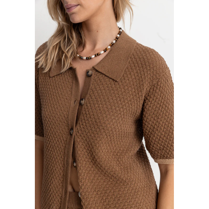 Rhythm - Joni Short Sleeve Knit Shirt - Velocity 21