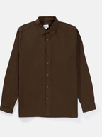 Rhythm - Classic Linen LS Shirt - Chocolate - Velocity 21