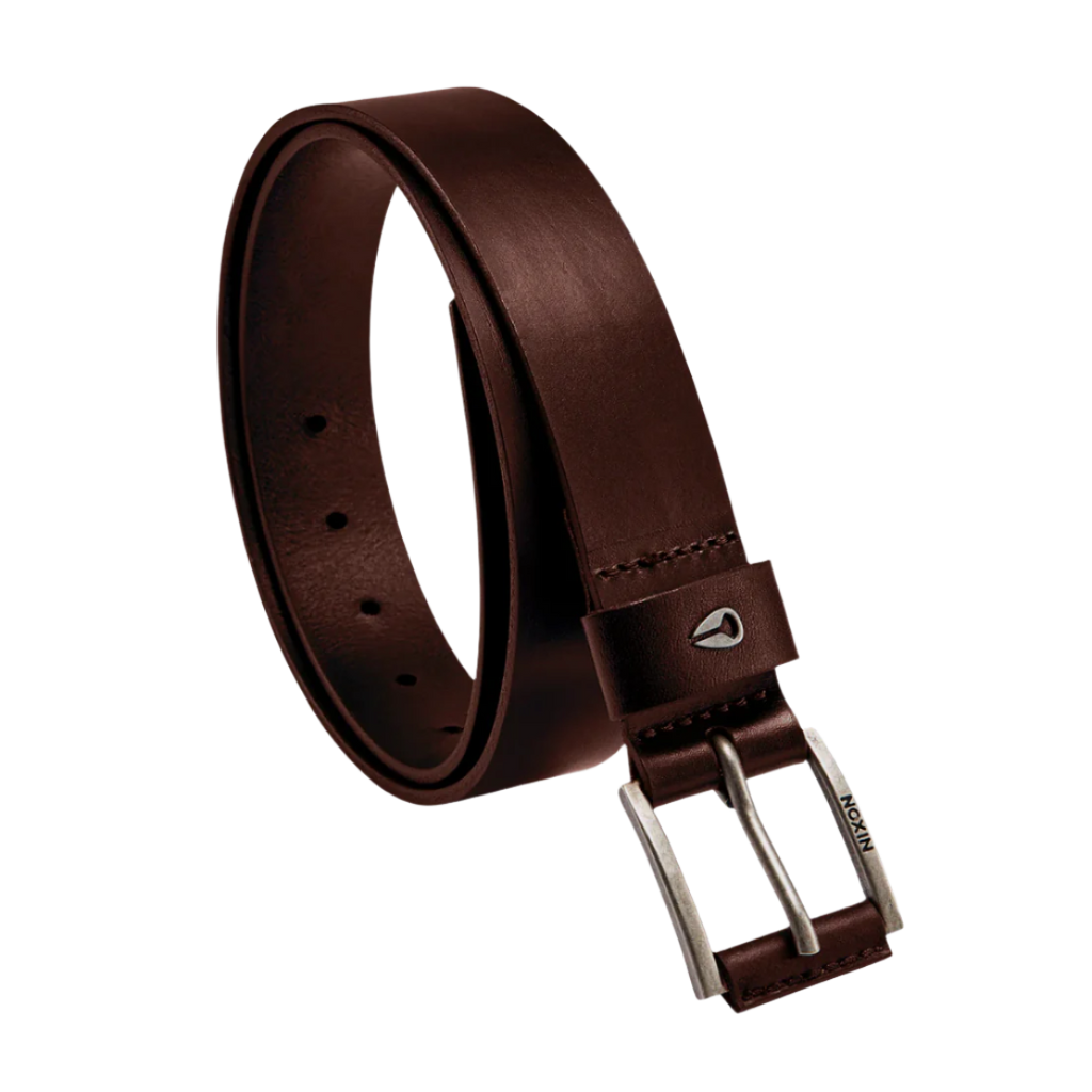 Nixon - Americana Leather Belt - Dark Brown - Velocity 21