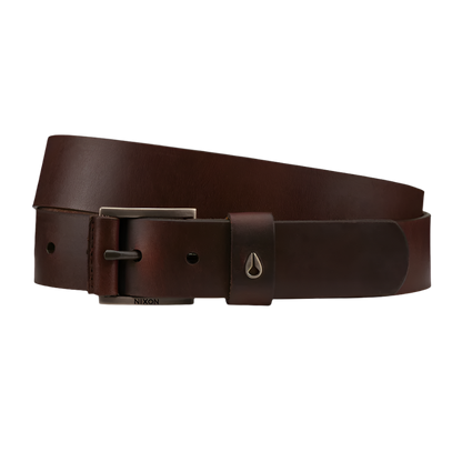 Nixon - Americana Leather Belt - Dark Brown - Velocity 21