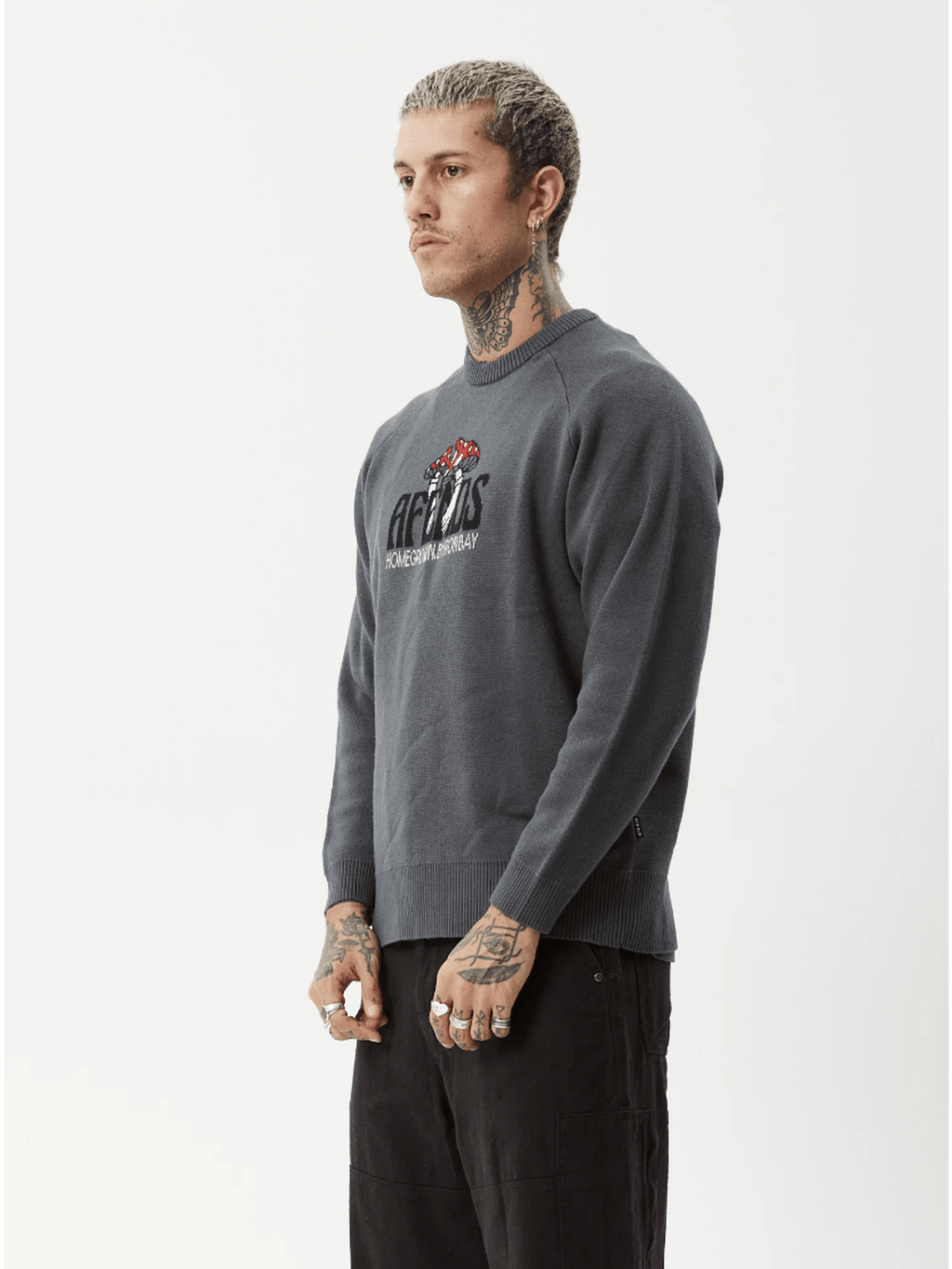 Afends - Let It Grow Recycled Raglan Knit - Velocity 21