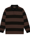 Afends - Nation Recycled Polo Long Sleeve Tee - Velocity 21