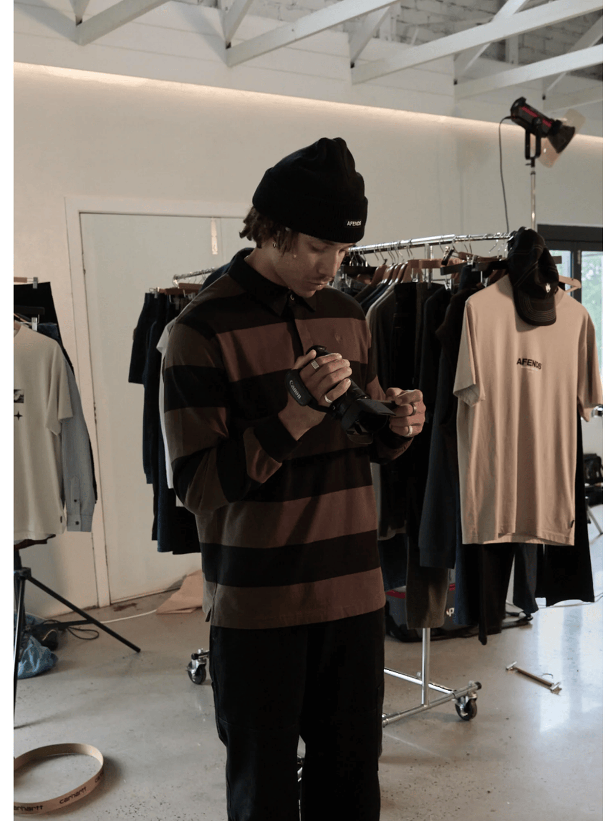 Afends - Nation Recycled Polo Long Sleeve Tee - Velocity 21