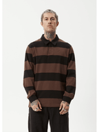 Afends - Nation Recycled Polo Long Sleeve Tee - Velocity 21