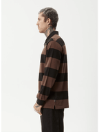 Afends - Nation Recycled Polo Long Sleeve Tee - Velocity 21
