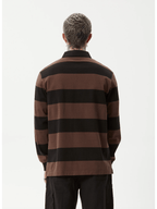 Afends - Nation Recycled Polo Long Sleeve Tee - Velocity 21