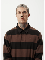 Afends - Nation Recycled Polo Long Sleeve Tee - Velocity 21