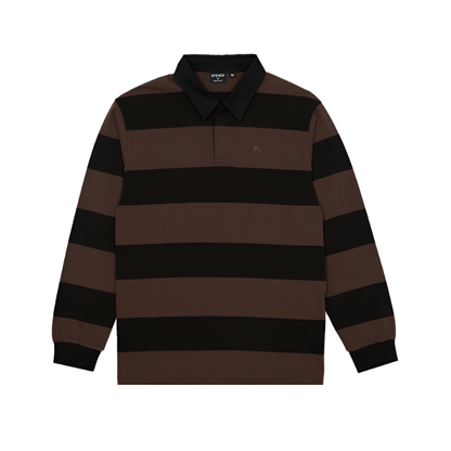 Afends - Nation Recycled Polo Long Sleeve Tee - Velocity 21
