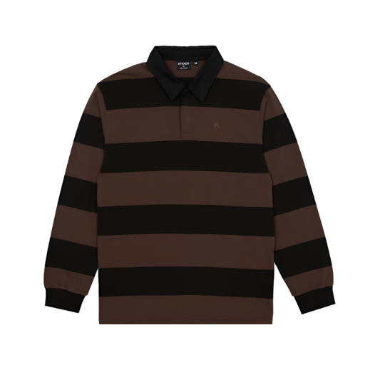 Afends - Nation Recycled Polo Long Sleeve Tee - Velocity 21