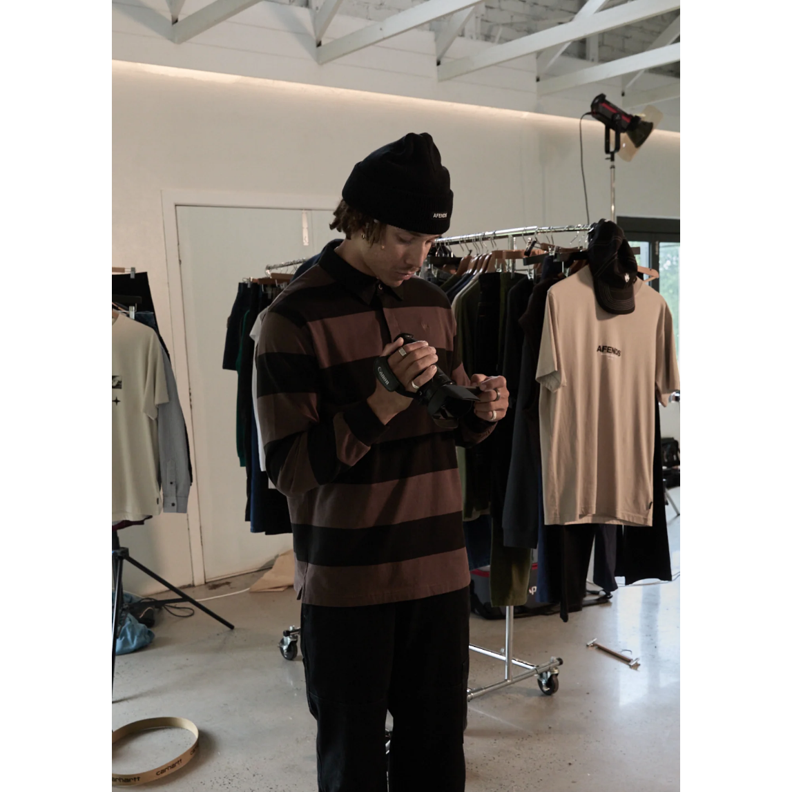 Afends - Nation Recycled Polo Long Sleeve Tee - Velocity 21