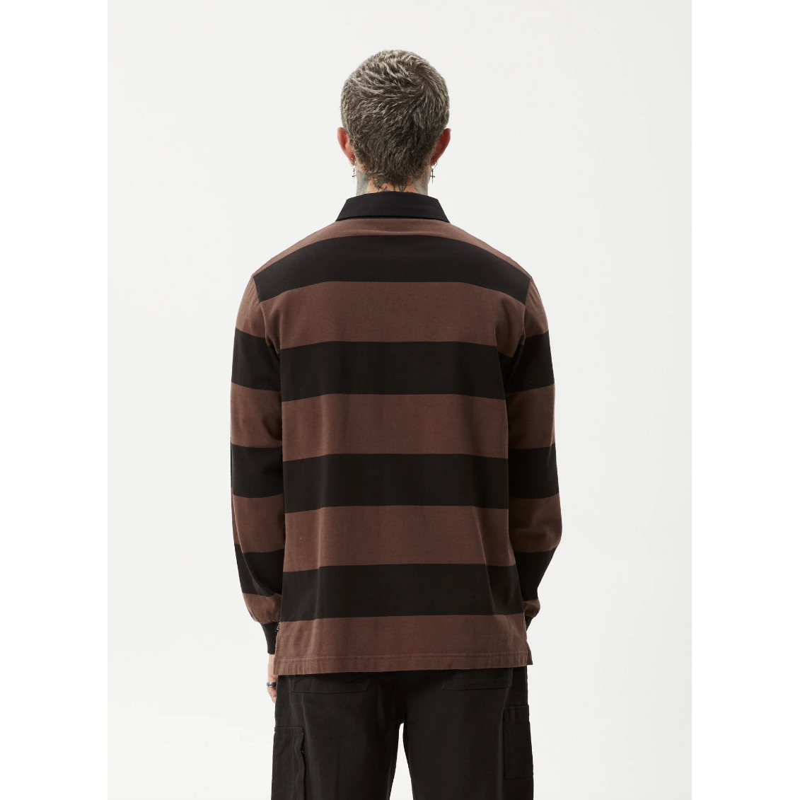Afends - Nation Recycled Polo Long Sleeve Tee - Velocity 21