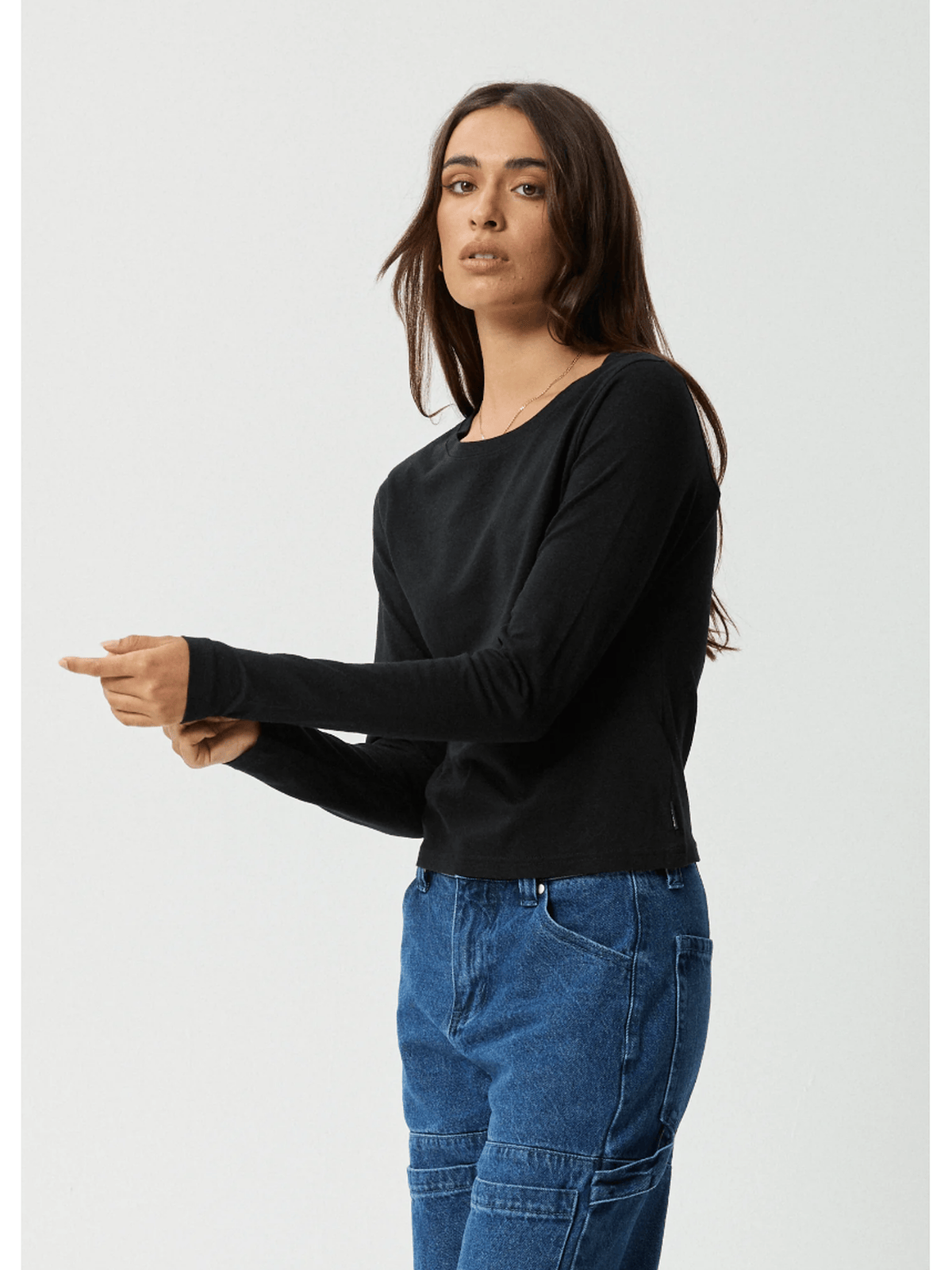 Afends - Elevate Hemp Long Sleeve Tee - Black - Velocity 21